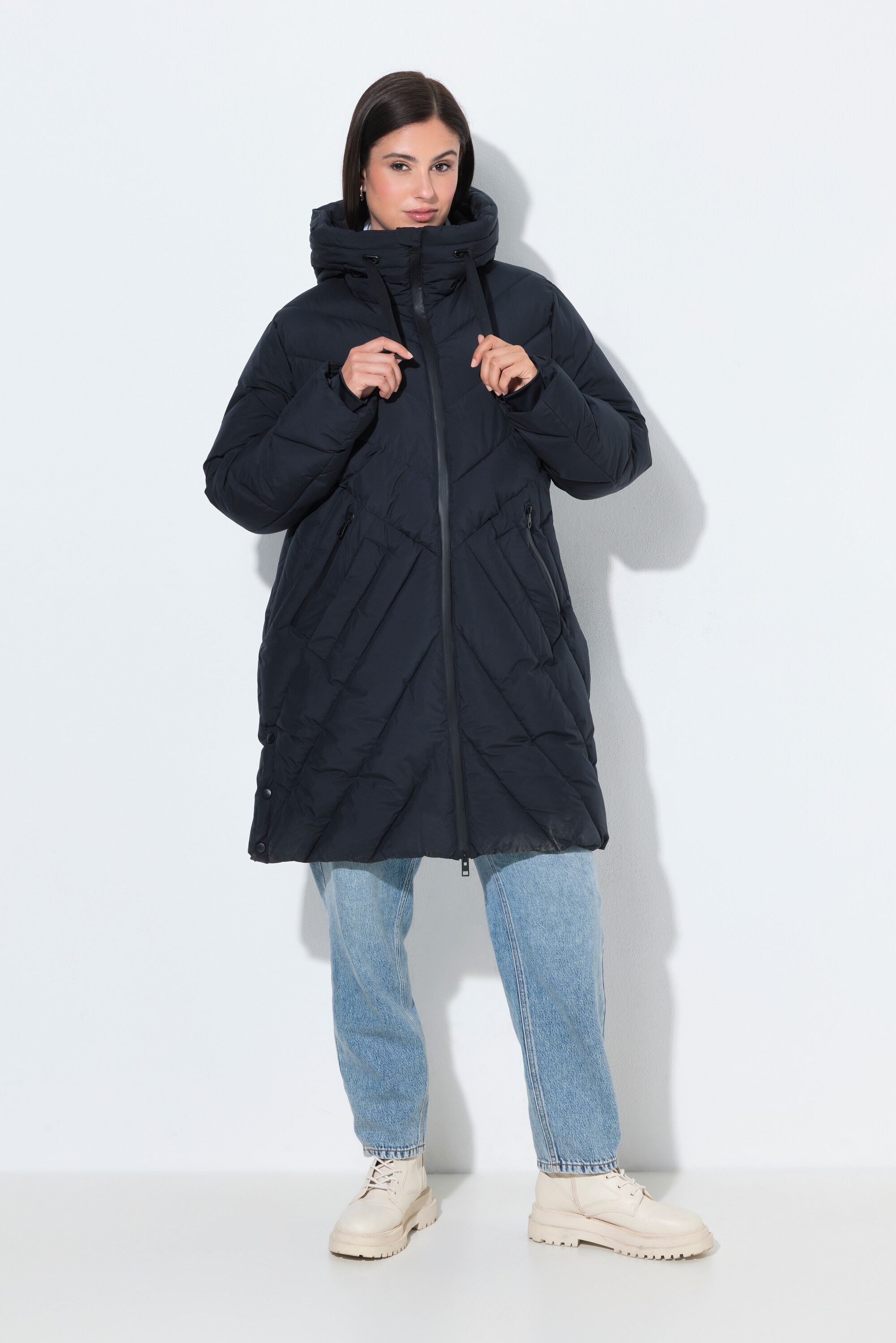 Veste matelassée longue HYPRAR, capuche, ULLA POPKEN