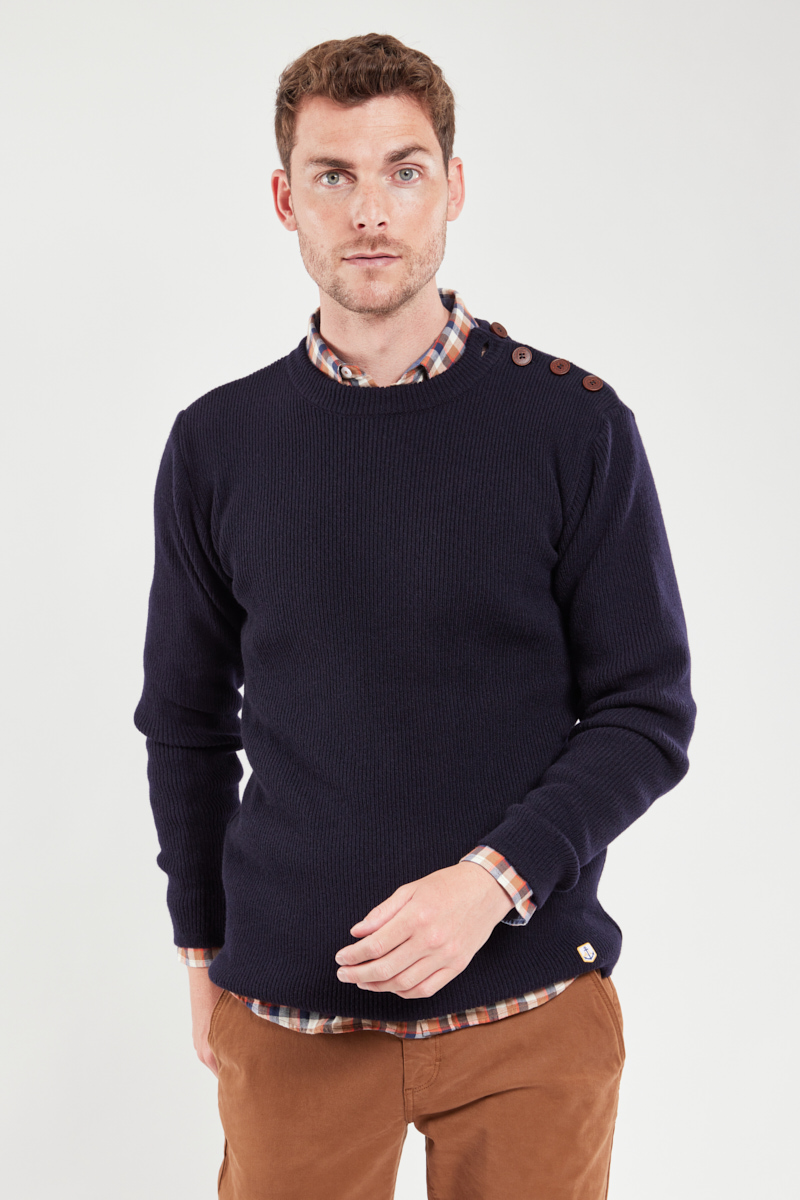 Pull marin - lambswool Héritage en laine pour homme, ARMOR-LUX