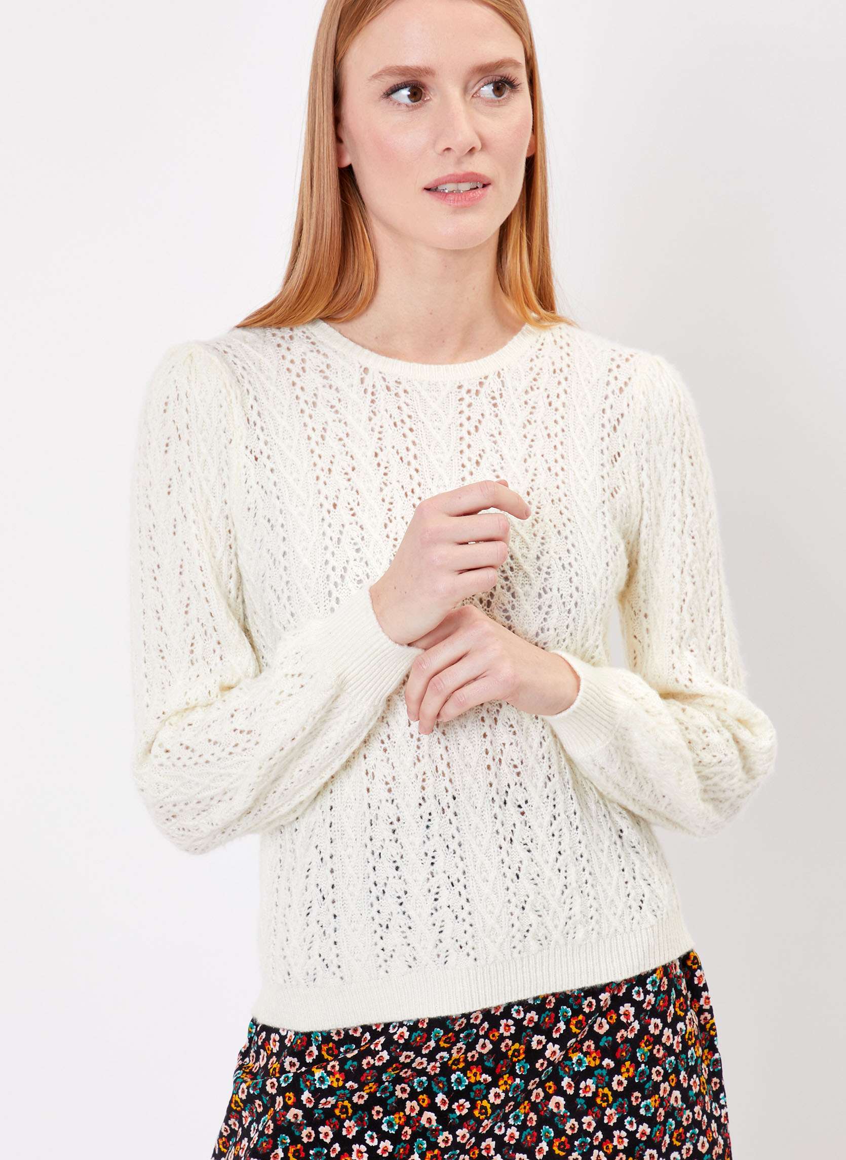 Pull maille fantaisie uni IZE, PRINCESSE NOMADE