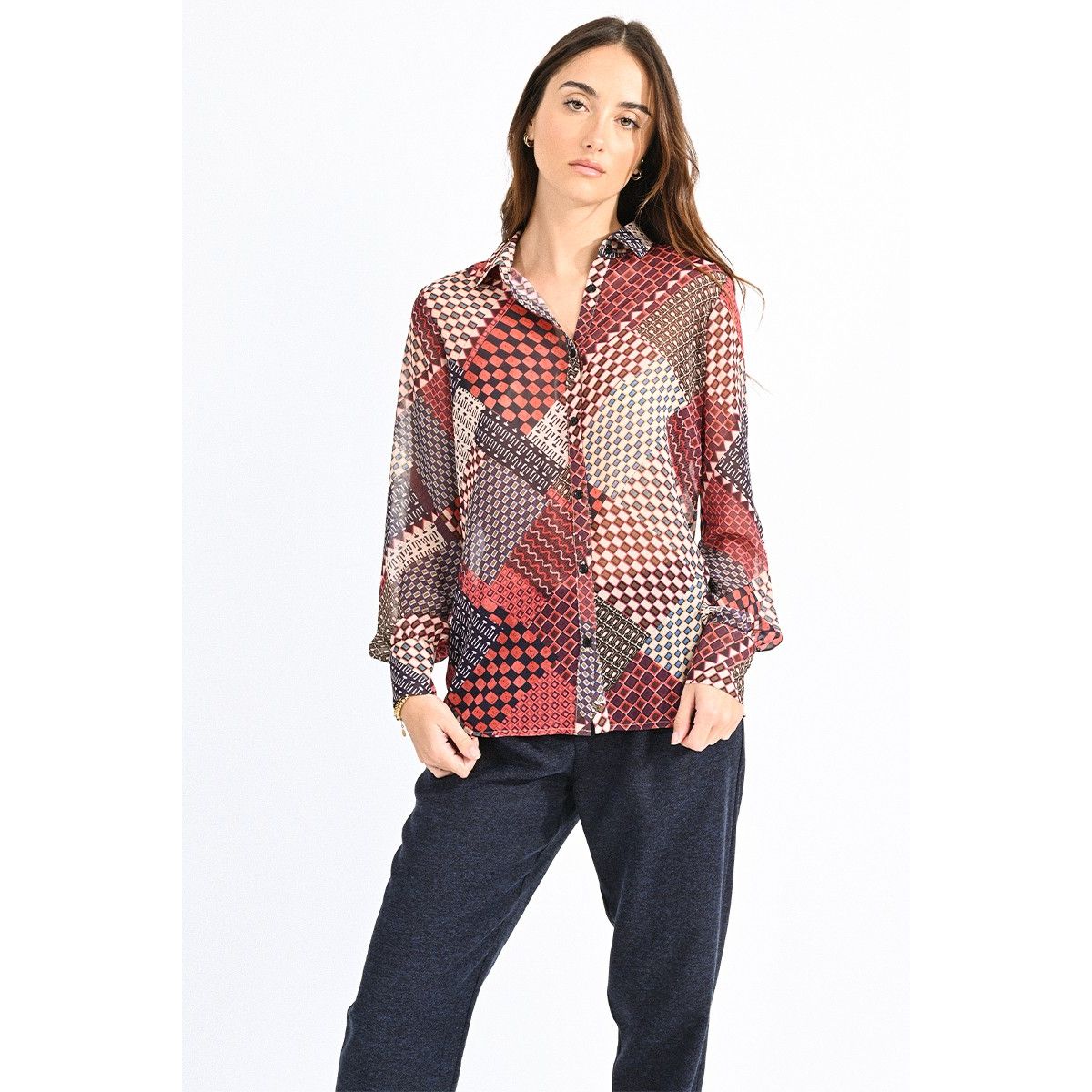 Chemise best sale patchwork femme