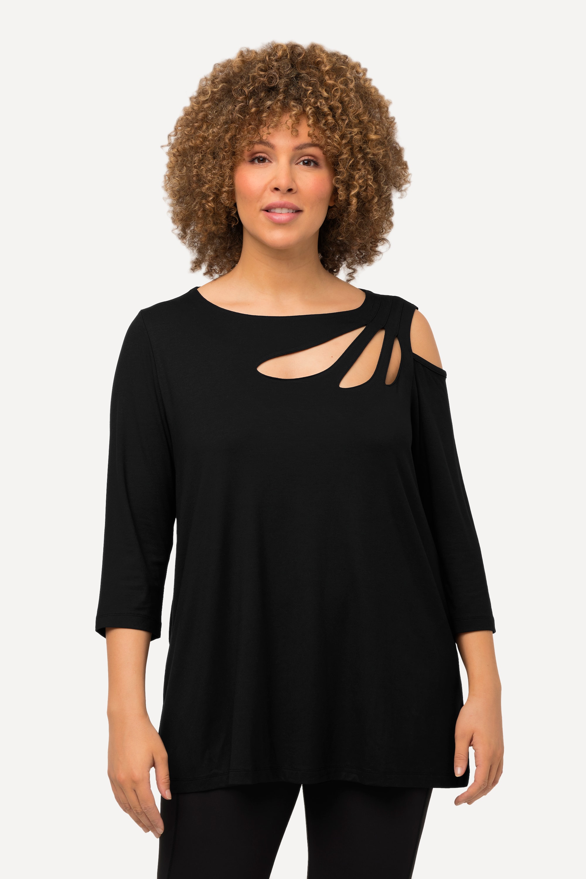 T-shirt avec découpes, ULLA POPKEN