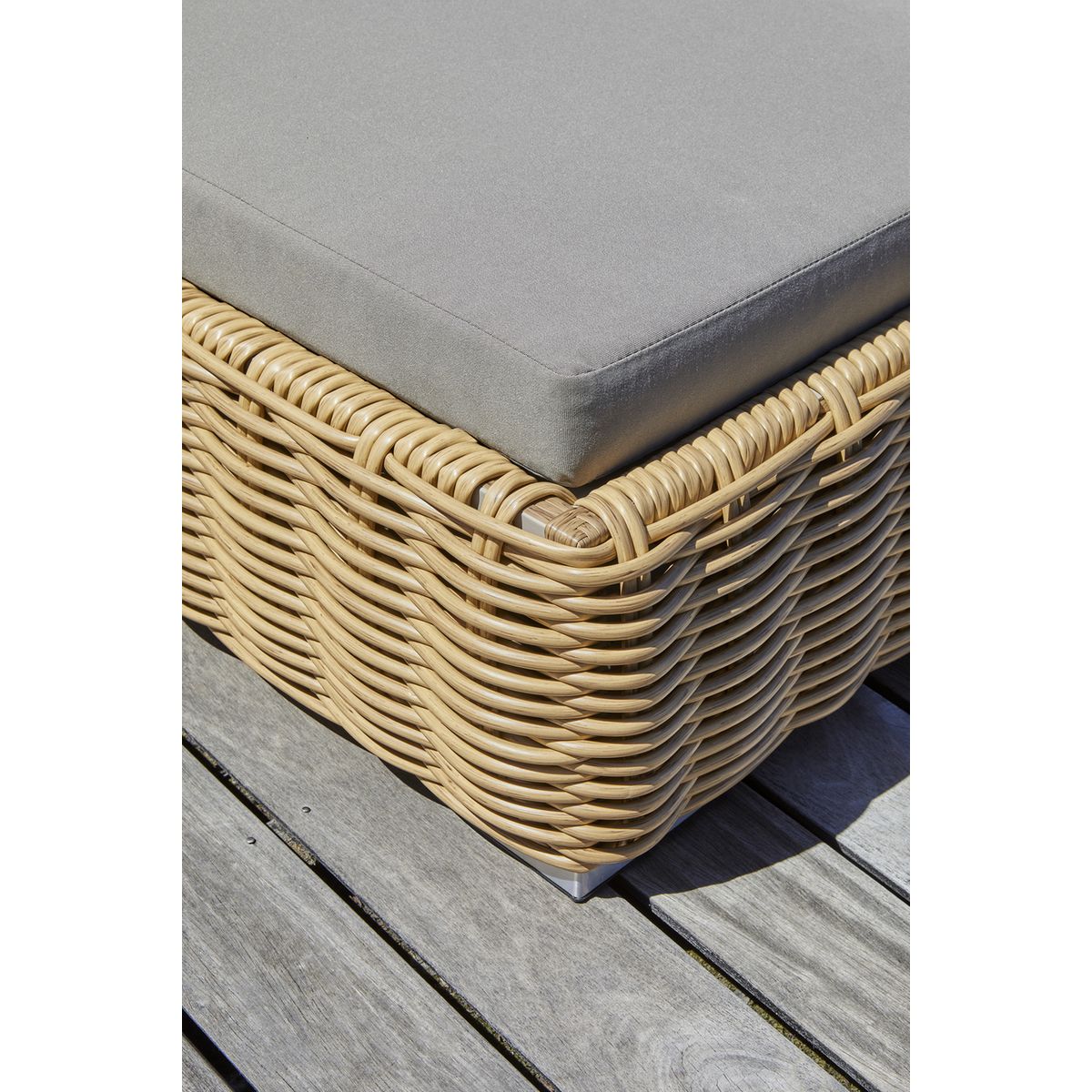 Bain de soleil inclinable haut de gamme en teck et coussin Bora Bora