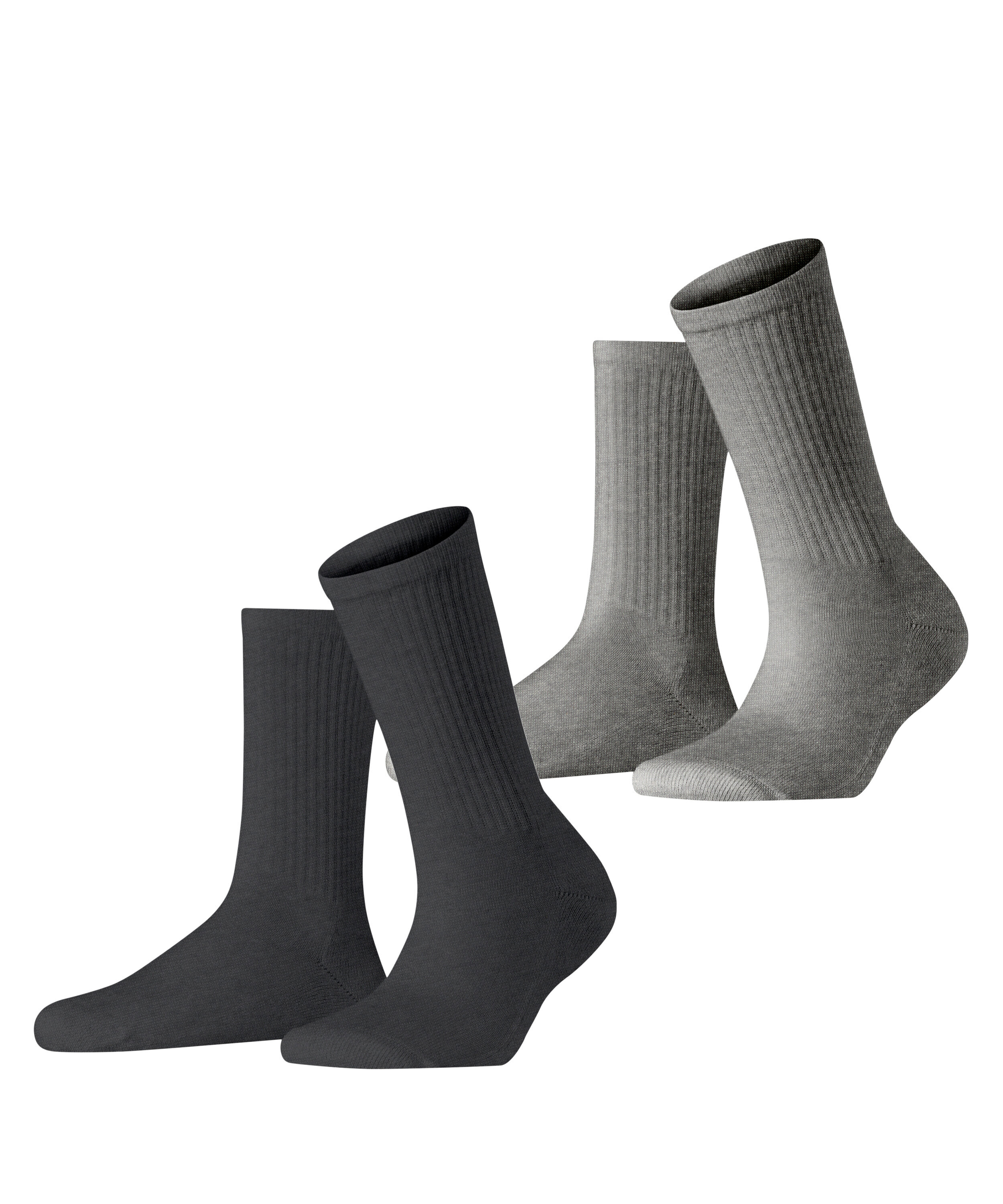 Lot De 2 Paires De Chaussettes Femme ESPRIT - Coton Bio, Semelle Bouclette - Confort Sport Et Quotidien
