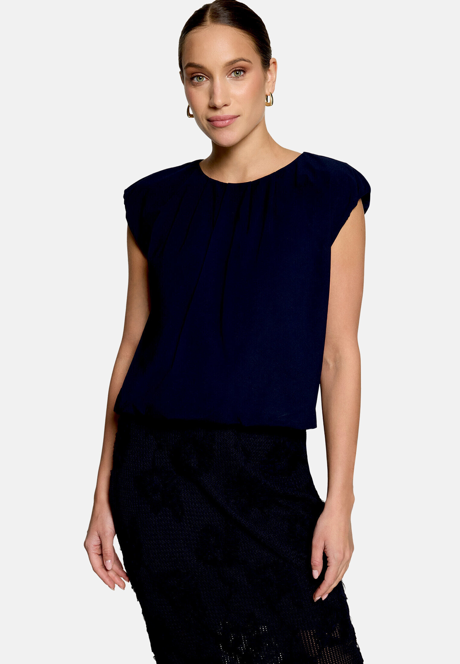 T-shirt façon blouse à encolure ronde, ZERO