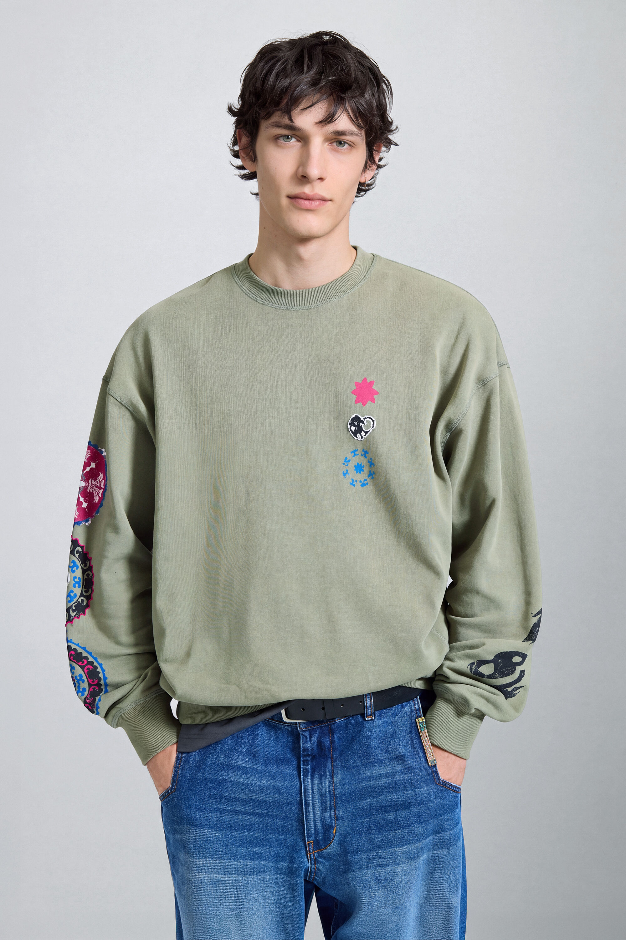 sweat-shirt en coton avec logo, DESIGUAL