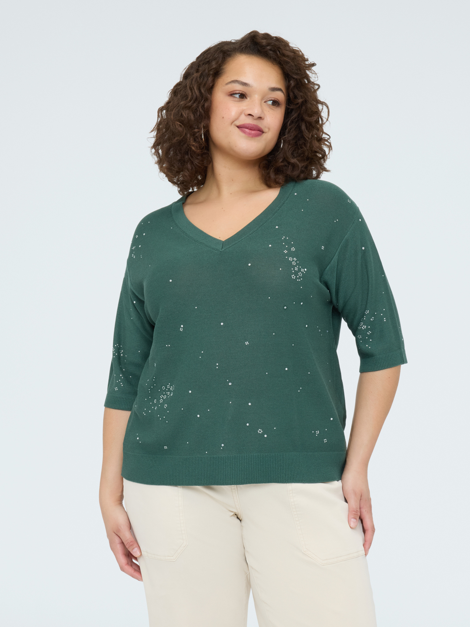 Pull avec applications lumineuses, FIORELLA RUBINO
