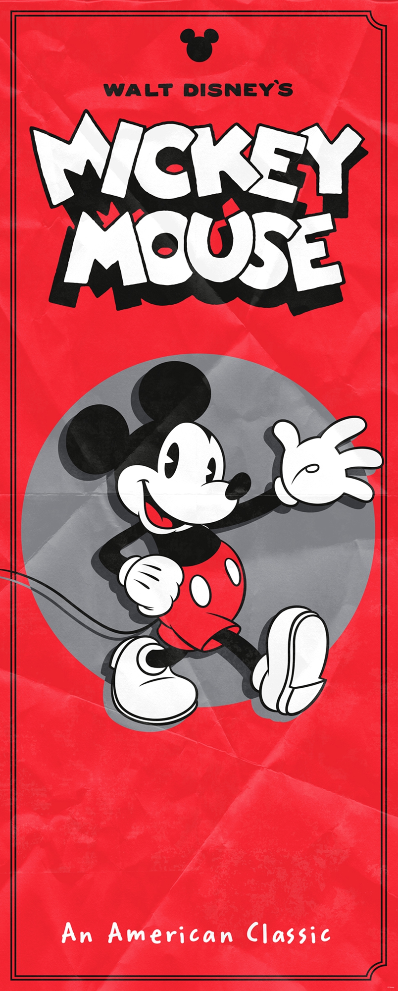 Papier peint Komar - Mickey - American Classic - 100 x 250 cm, HEXOA