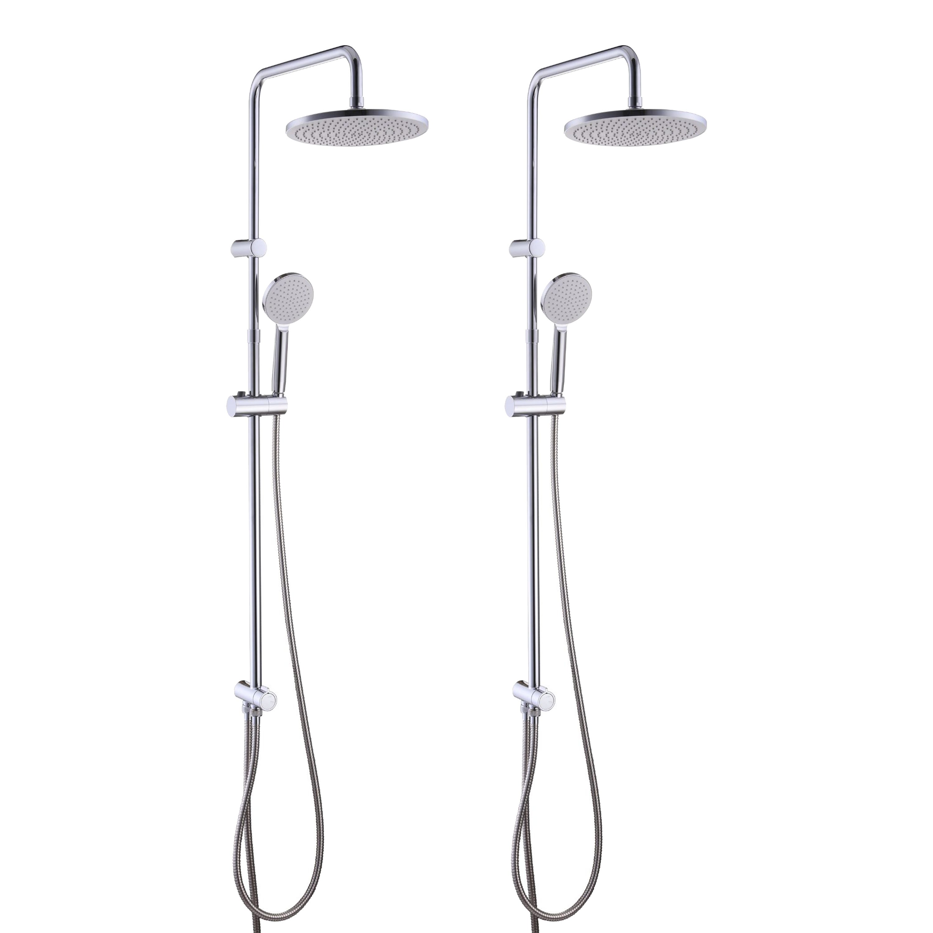 Lot de 2 colonnes de douche sans robinet, ESSENTIAL, SENSEA