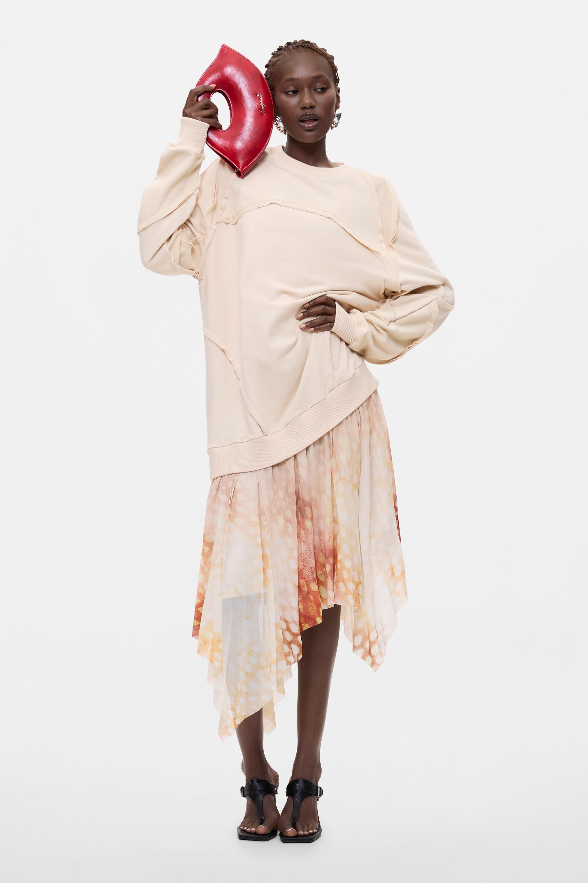 Robe midi sweat combinée, DESIGUAL