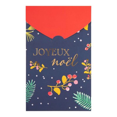 Carte de vœux avec enveloppe - lot de 4 cartes Joyeux Noël DRAEGER PARIS