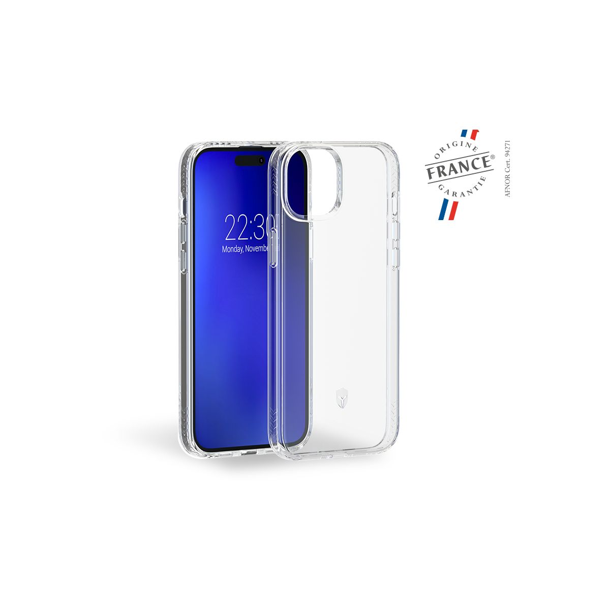 Coque iPhone 15 Transparent pulse, FORCE CASE