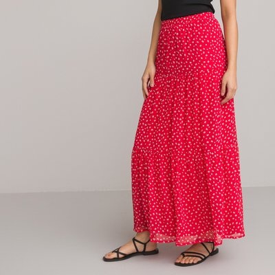 Floral Ruffled Maxi Skirt LA REDOUTE COLLECTIONS