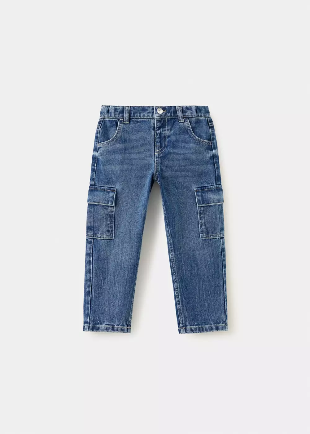 Jean droit cargo, MANGO BABY