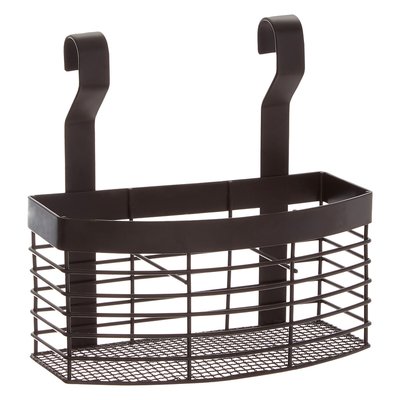 Hanging Storage Basket in Matte Black Iron SO'HOME