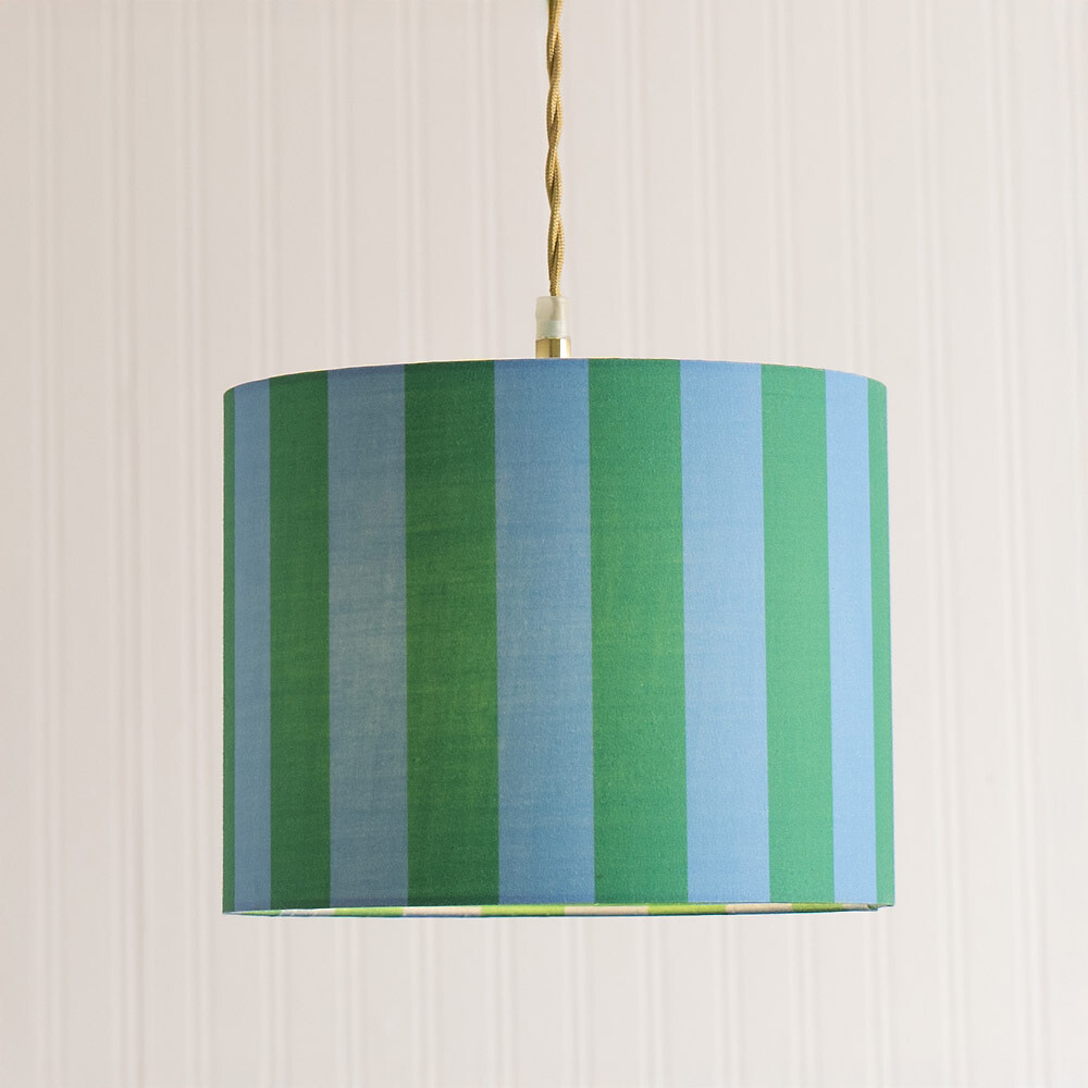 26cm Cory Striped Fabric Drum Shade, SO'HOME