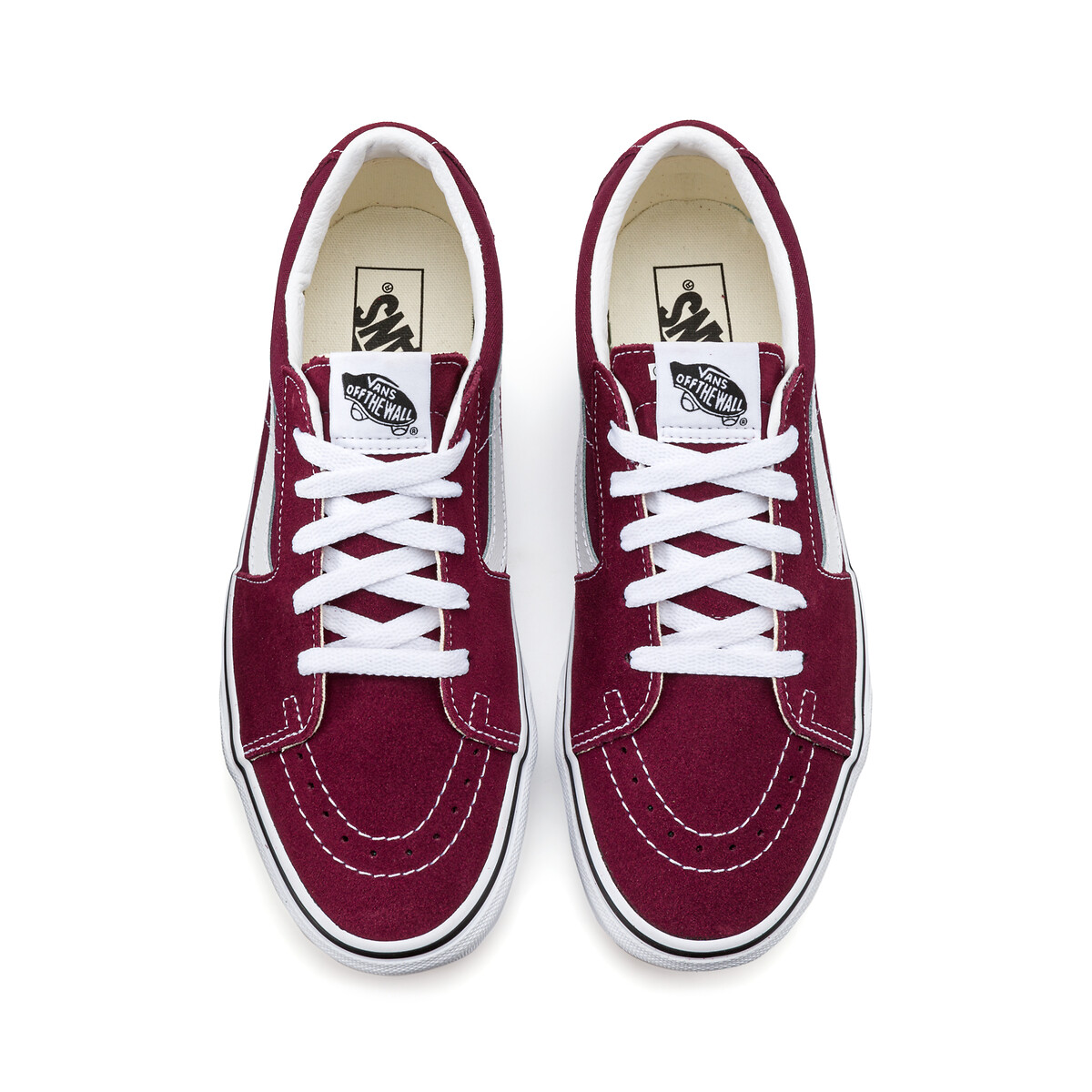 burgundy red vans