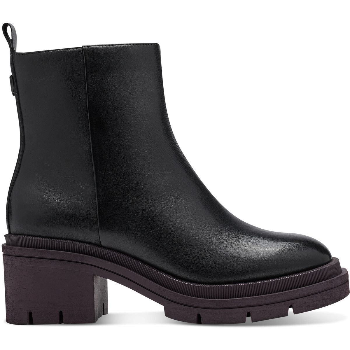 Bottines en cuir noir Sacha La Redoute