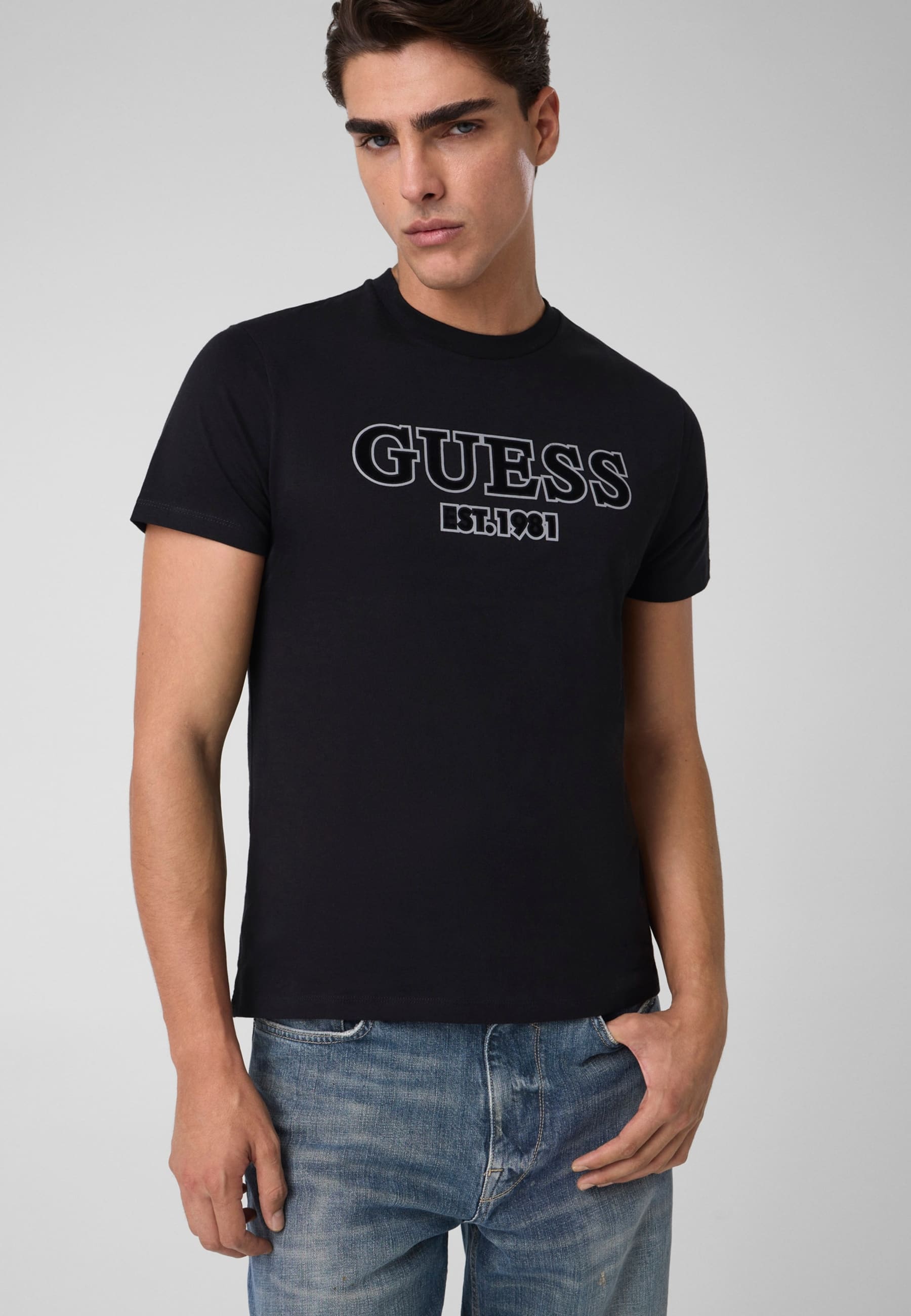 T-Shirt Avec Logo Imprimé, GUESS