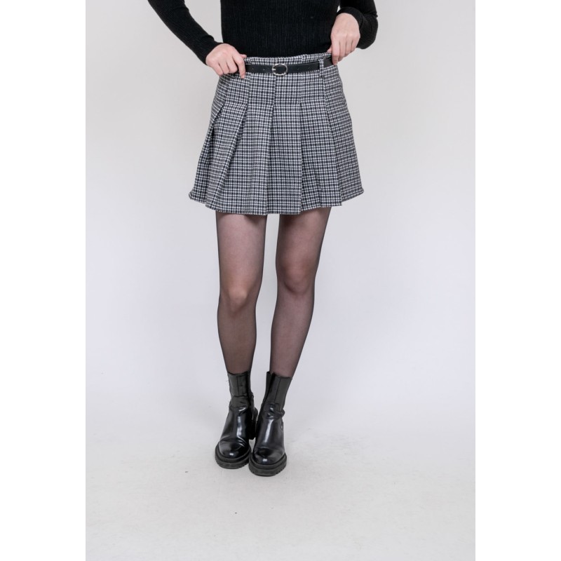 Jupe-short Plissée à Carreaux Xomelle, DONA LISA