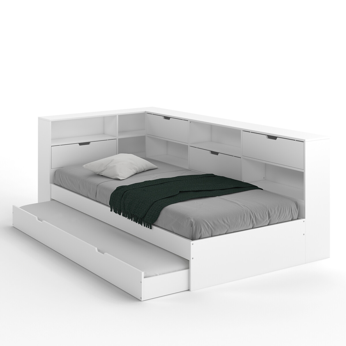 bladerdeeg Enten gemiddelde Bed met lade, opberging en bedbodem yann La Redoute Interieurs | La Redoute