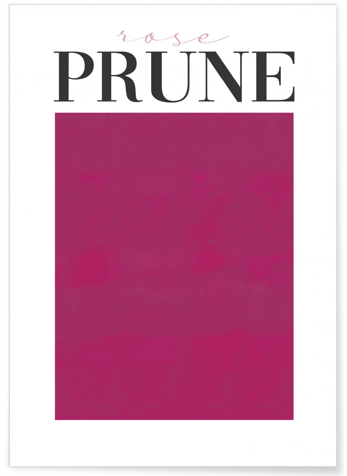 Affiche Rose prune, L'AFFICHERIE