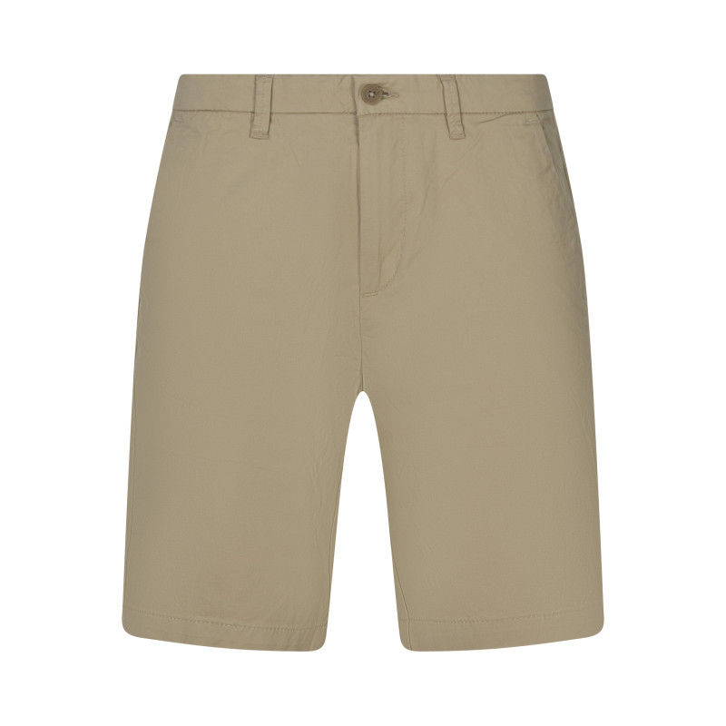 Short chino en coton marine uni avec une coupe droite et de multiples poches, TIMBERLAND