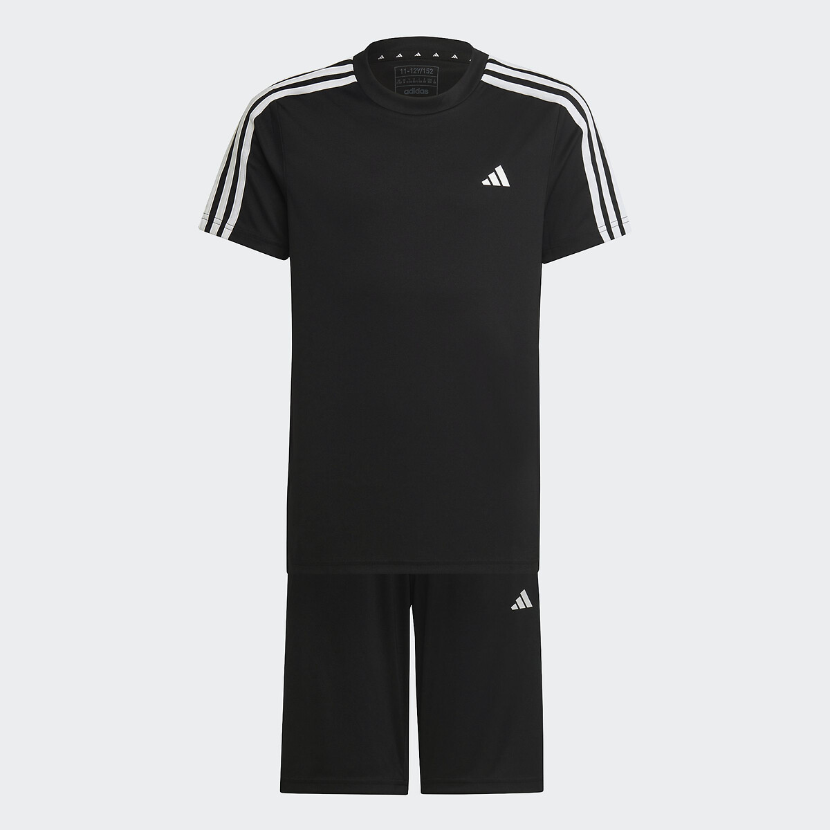 T shirt shorts outfit black Adidas Sportswear La Redoute