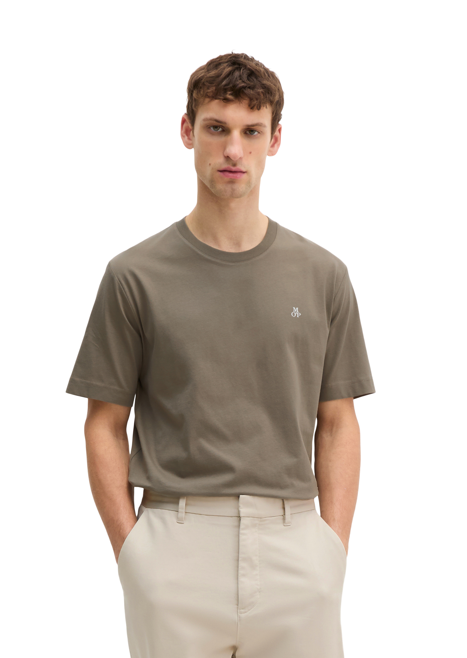 T-shirt basique regular en pur coton bio, MARC O'POLO