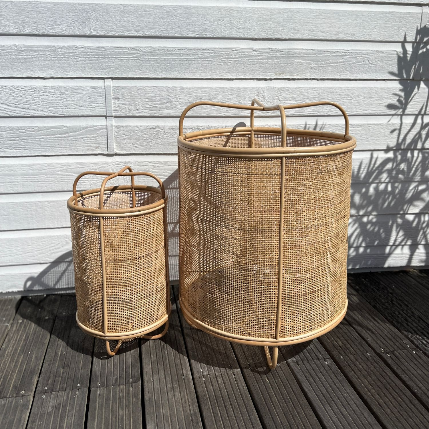 Suspension cannage et rotin 55cm - PALM, SAUDARA COLLECTIONS