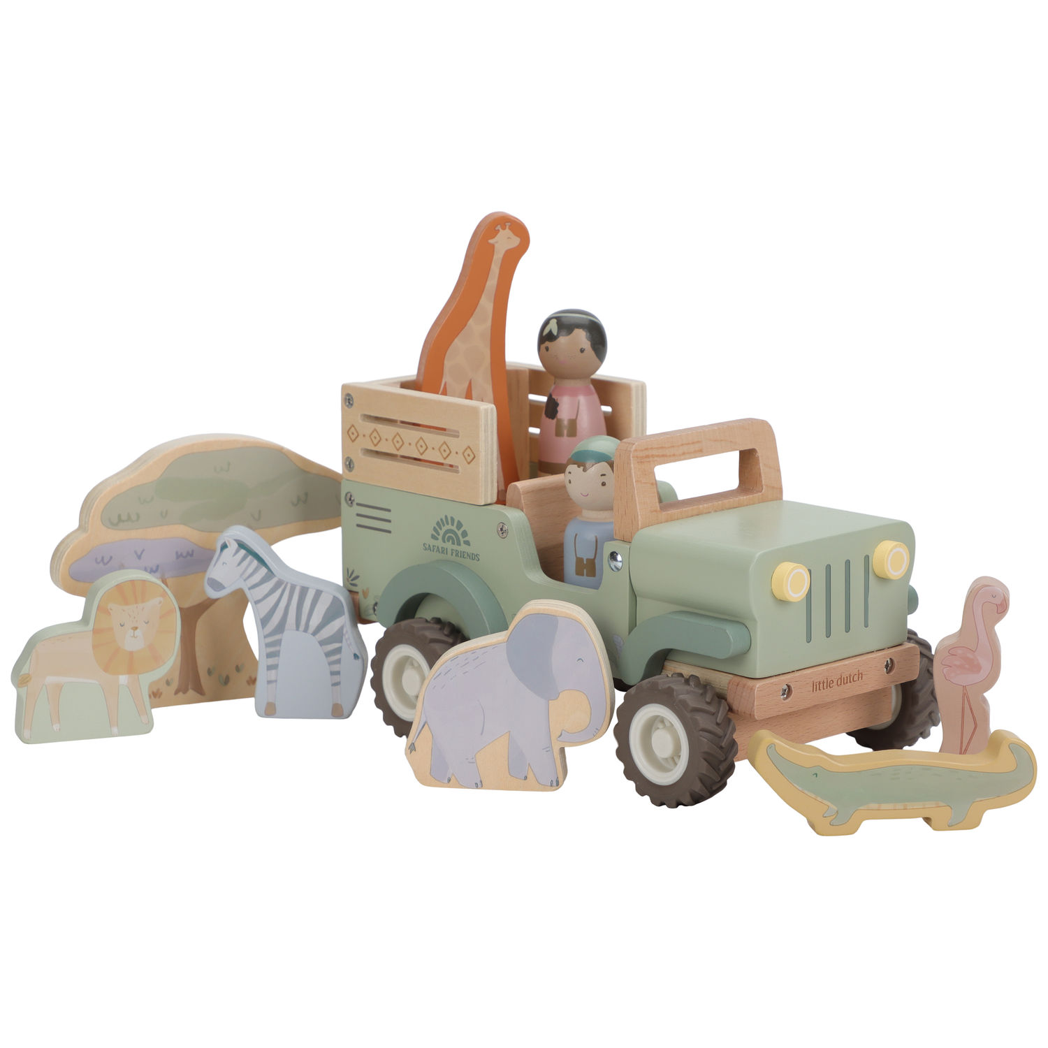 Voiture de Safari et animaux, LITTLE DUTCH
