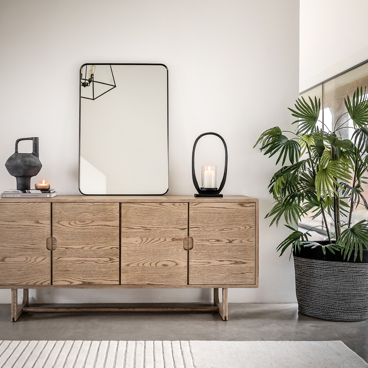 Fallon Smoked Oak 4 Door Sideboard, ÉDITÉ