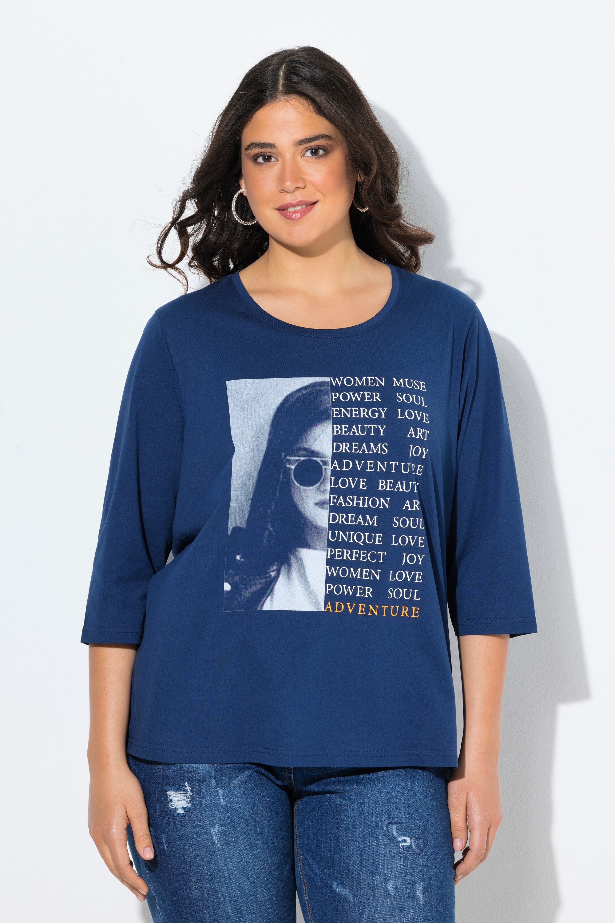 T-shirt avec imprimé photo/message, ULLA POPKEN