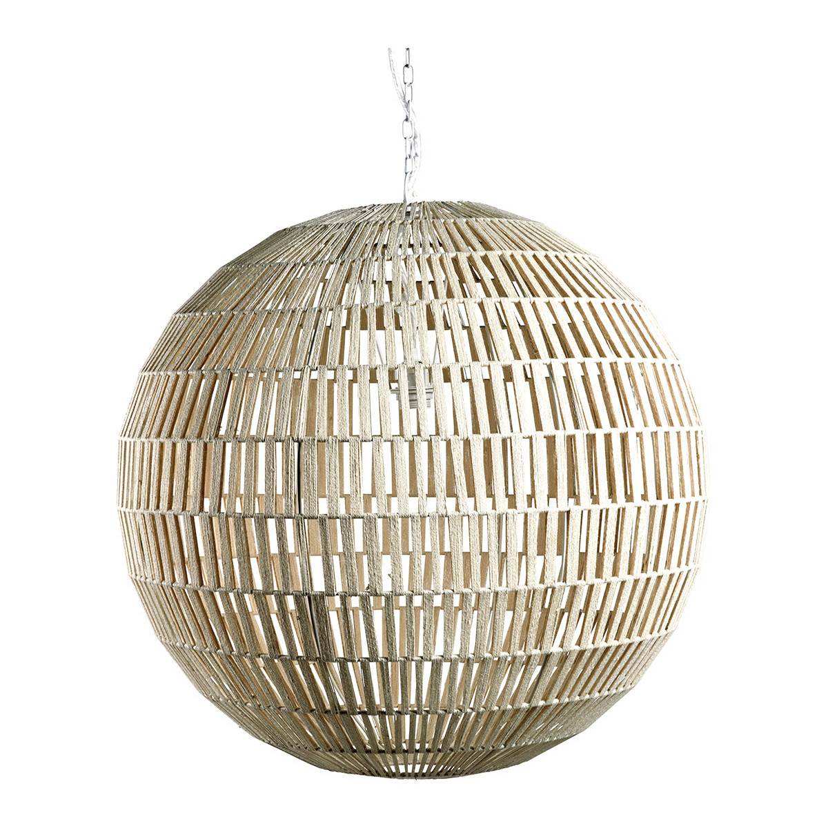 Suspension SPHERE en jute - Grand modèle, BLANC D’IVOIRE