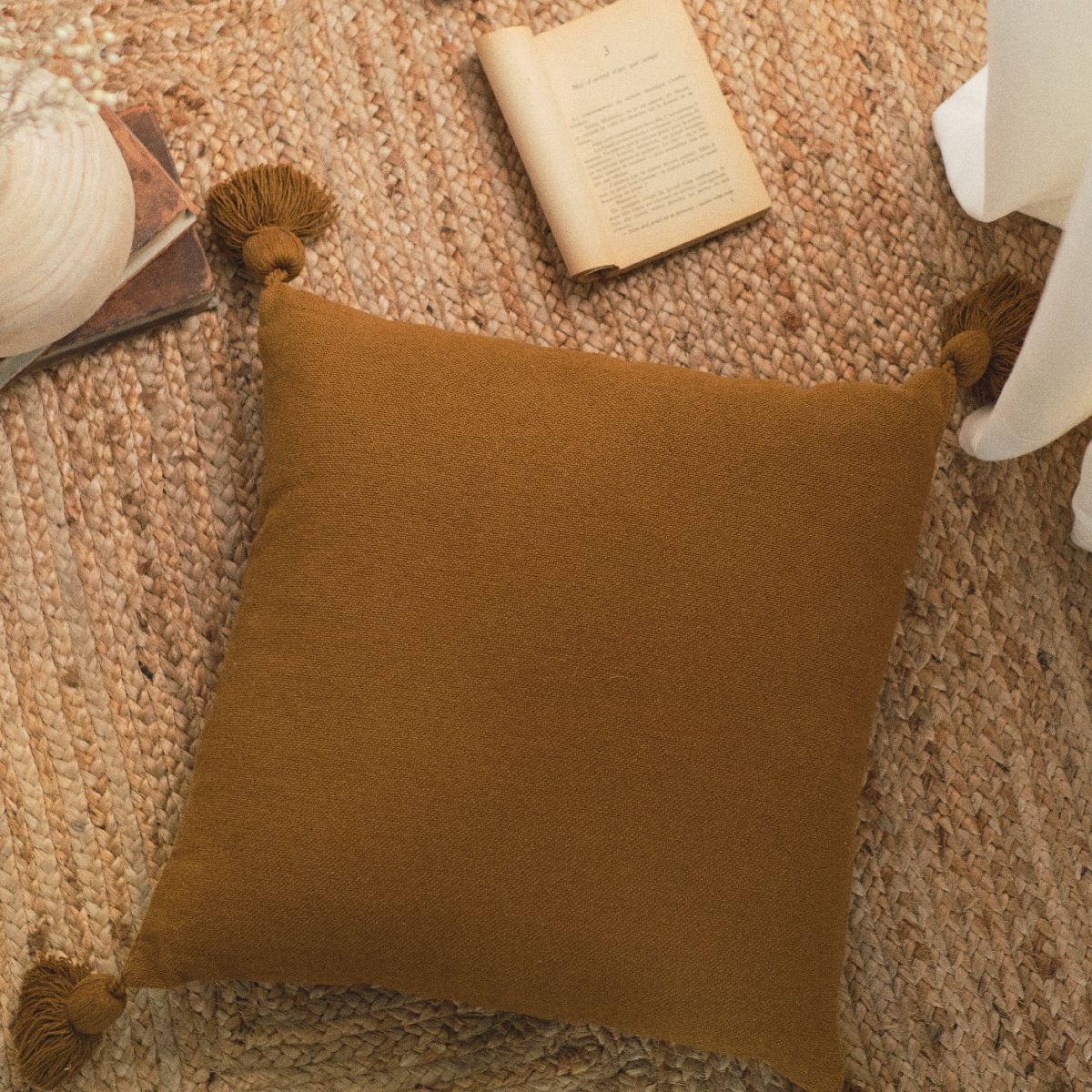 Coussin déhoussable uni INDIES BANGALORE, TODAY