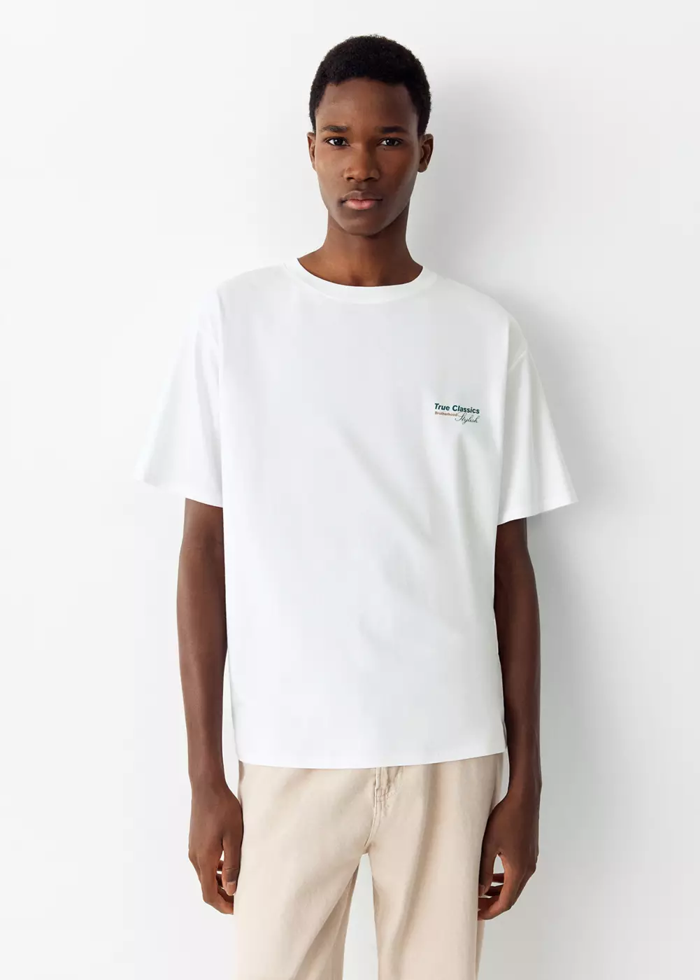 T-shirt coton imprimé graphique, MANGO TEEN