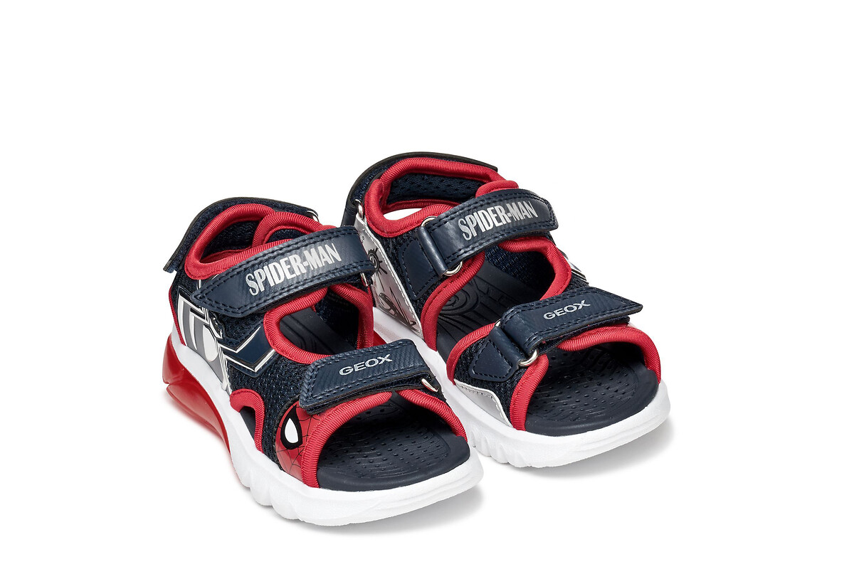 Kids Ciberdron X Spiderman LED Sandals, GEOX