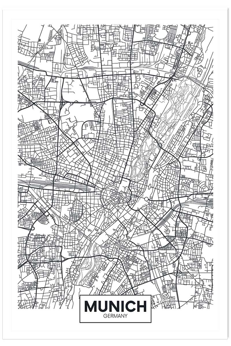Affiche graphique munich germany, HEXOA