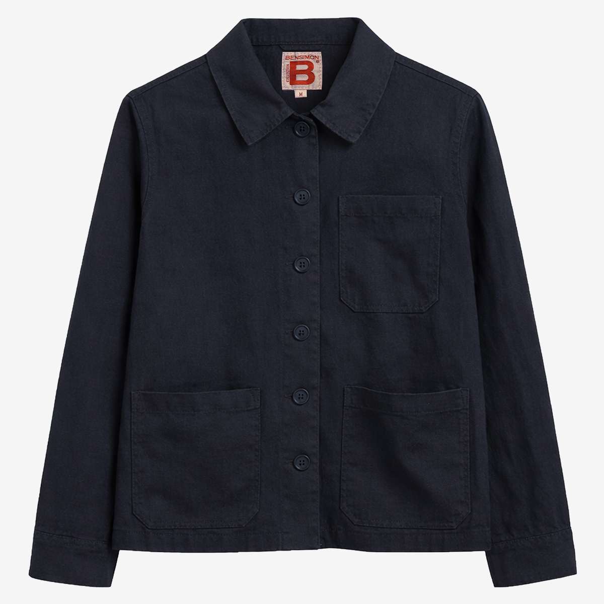 Veste droite manches longues en lin GOLTA, BENSIMON