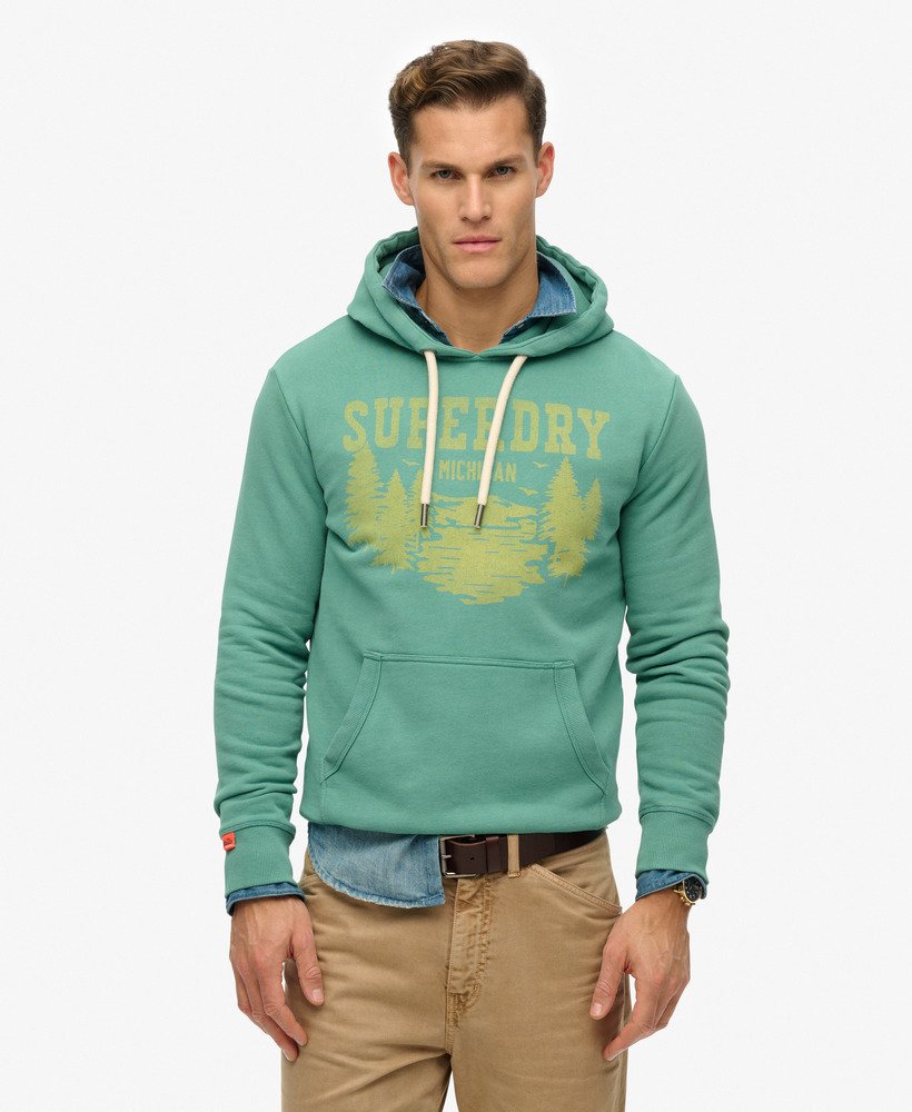 Sweat à capuche monochrome décontracté Lo-fi Outdoor, SUPERDRY