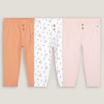 Pack of 3 Leggings in Cotton LA REDOUTE COLLECTIONS