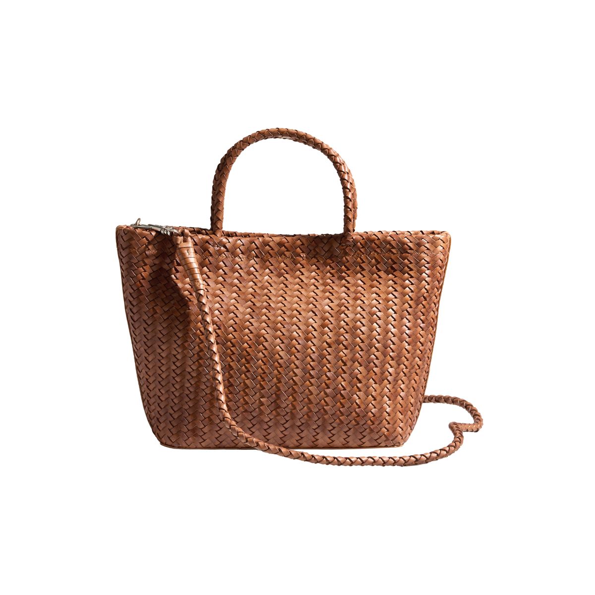 Sac à bandoulière en cuir tressé, NEXT