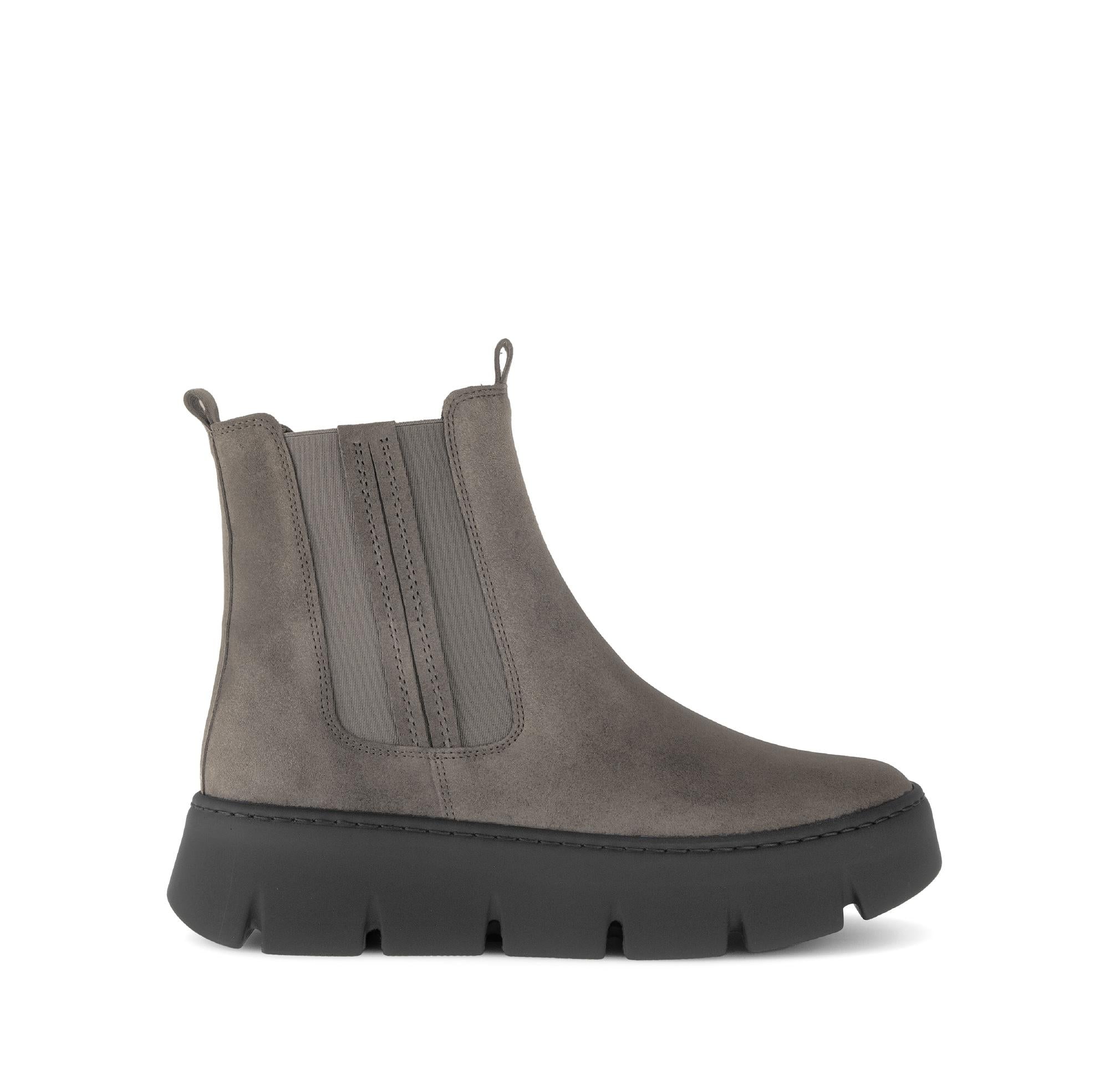 Bottines en cuir lisse à talon compensé, GABOR