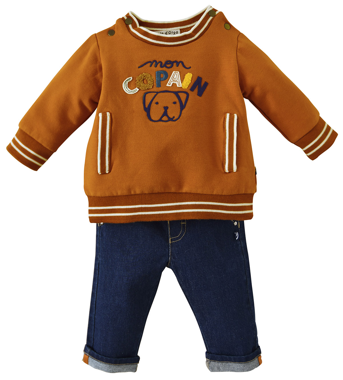 Pantalon et sweat basile, SUCRE D'ORGE