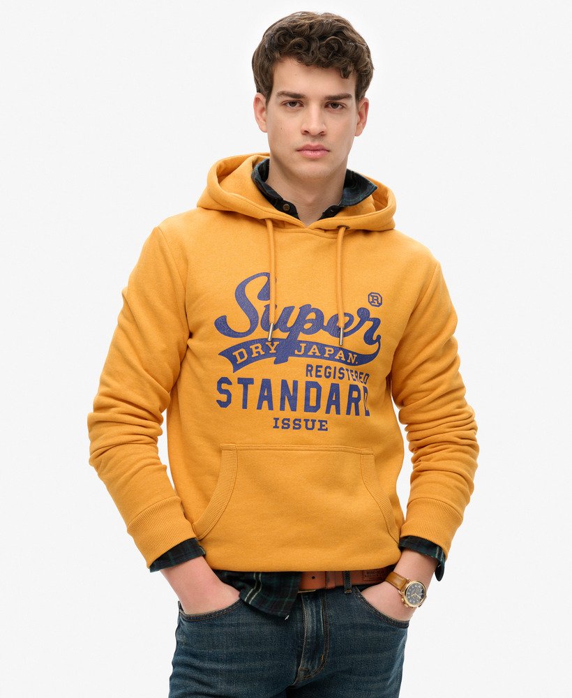Sweat à capuche Standard Script Coupe Décontractée, SUPERDRY
