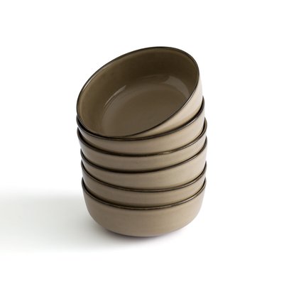 Комплект из 6 глубоких тарелок из керамики, Onda LA REDOUTE INTERIEURS