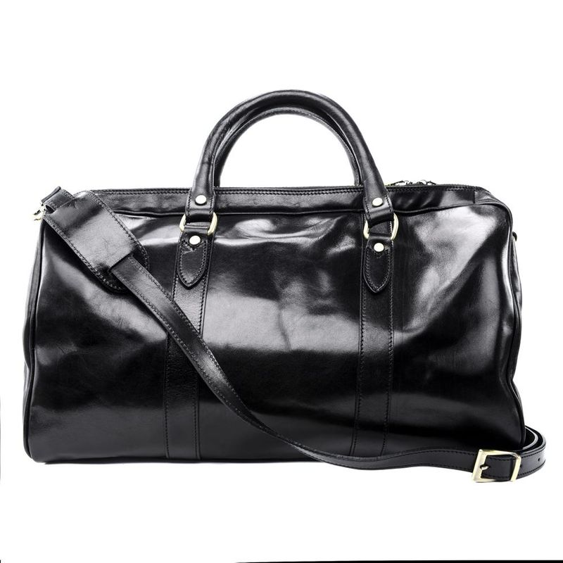 Sac de on sale voyage cuir noir