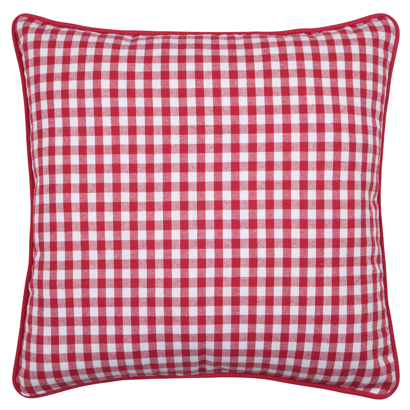 Coussin décoratif motif vichy en polycoton, LOVELY CASA