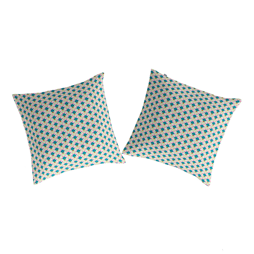 2 Taies d'oreiller 100% coton SHIRE B, NAF NAF HOME