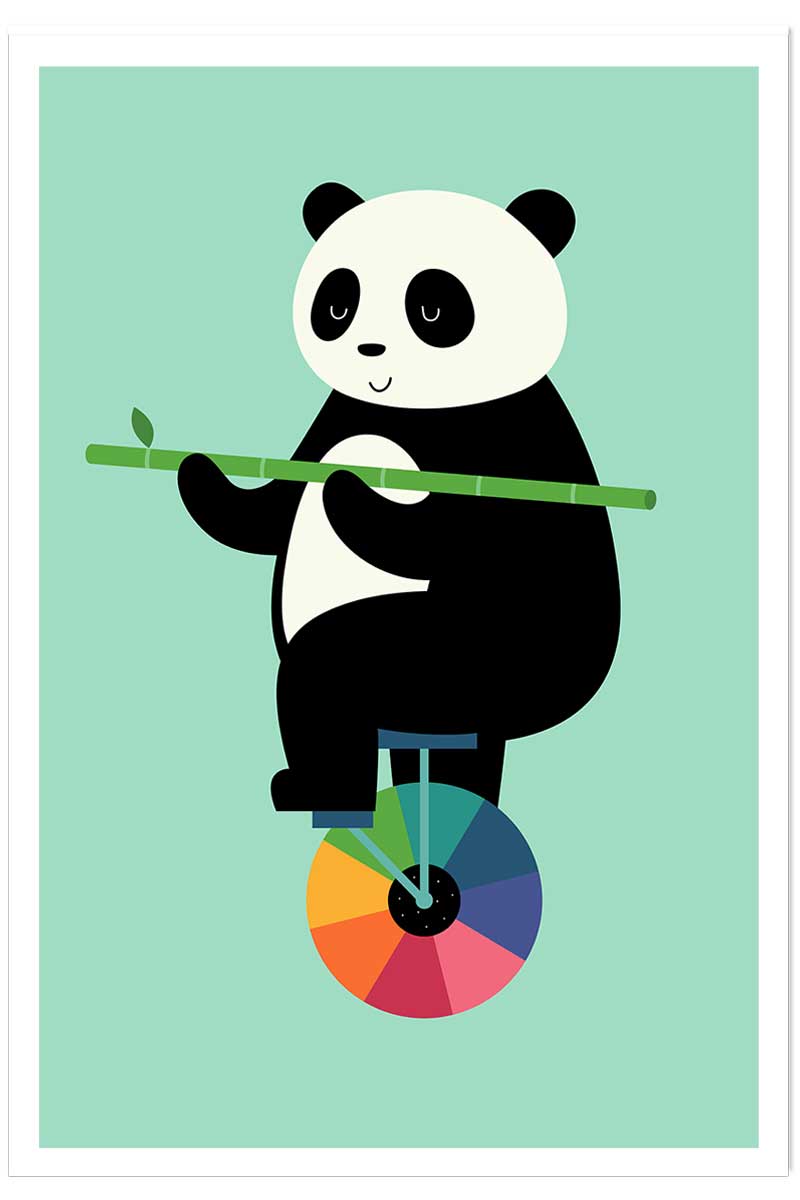 Affiche enfant cirque panda, HEXOA