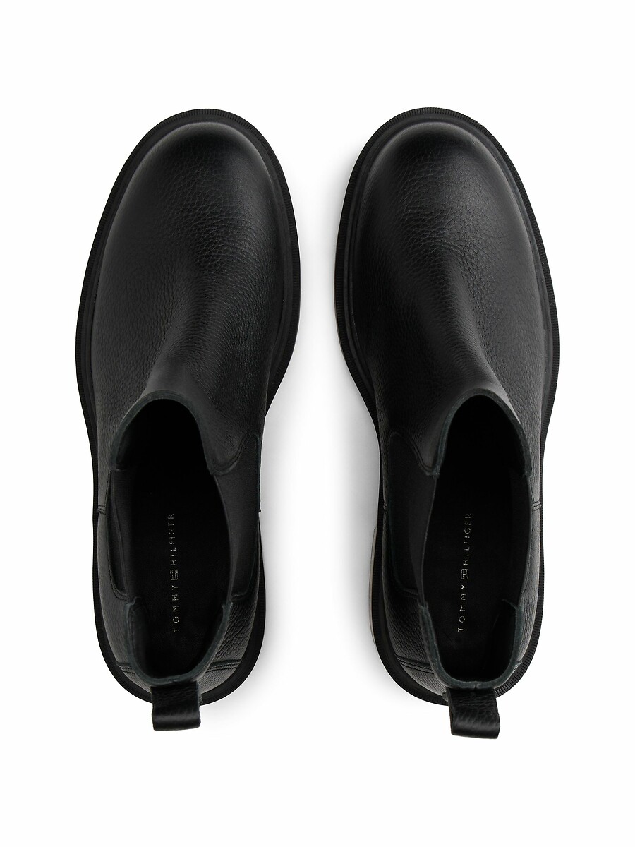Tommy Hilfiger Botas Chelsea con tacón, de piel — foto 6